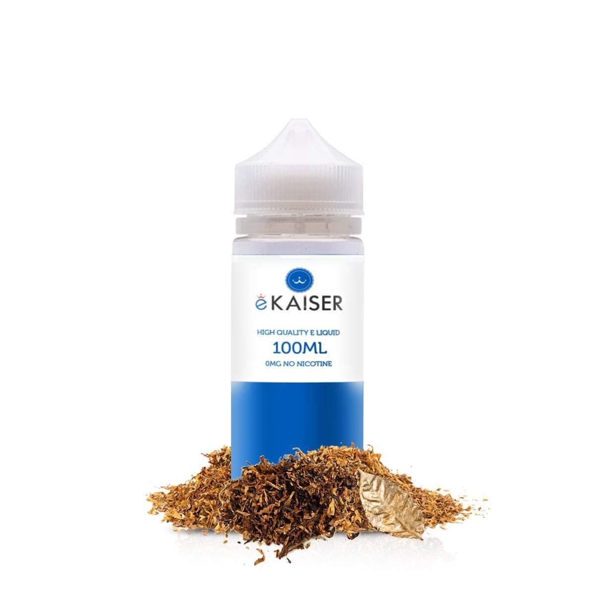 eKaiser Flavours 0mg E-Liquid Short Fill 50/50 PG/VG 100ml Shortfill Reusable Bottle No Nicotine Classic US Tobacco Flavour E-Liquid for E-Cigarette and Eshisha