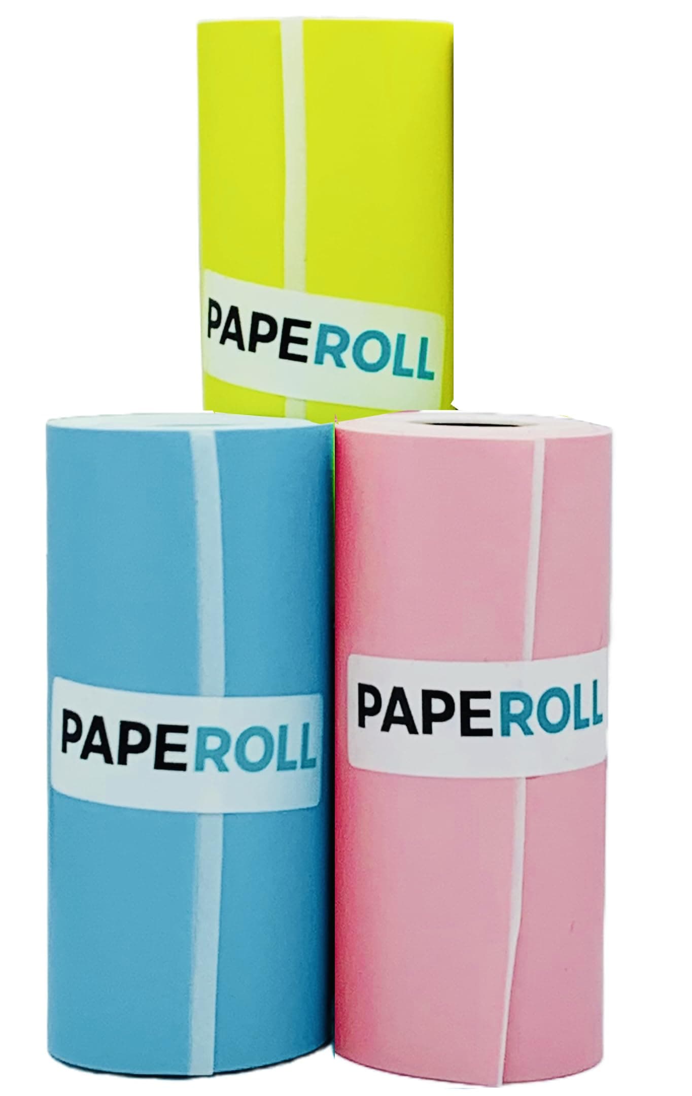 Periperi 56X30Mm (2Inch) Colorful Sticky Thermal Paper (Self-adhesive) For Periperi Cute, A6, A6 Hd, A9 Series, A40 And Other 2Inch Thermal Printers. 3Meter Roll (Colorful Sticky 3Rolls).