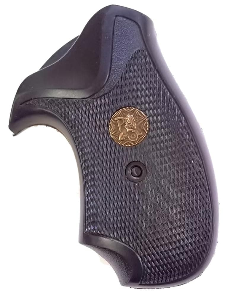 Pachmayr 03252 Compact Grips, S&W J Frame Round Butt,Black