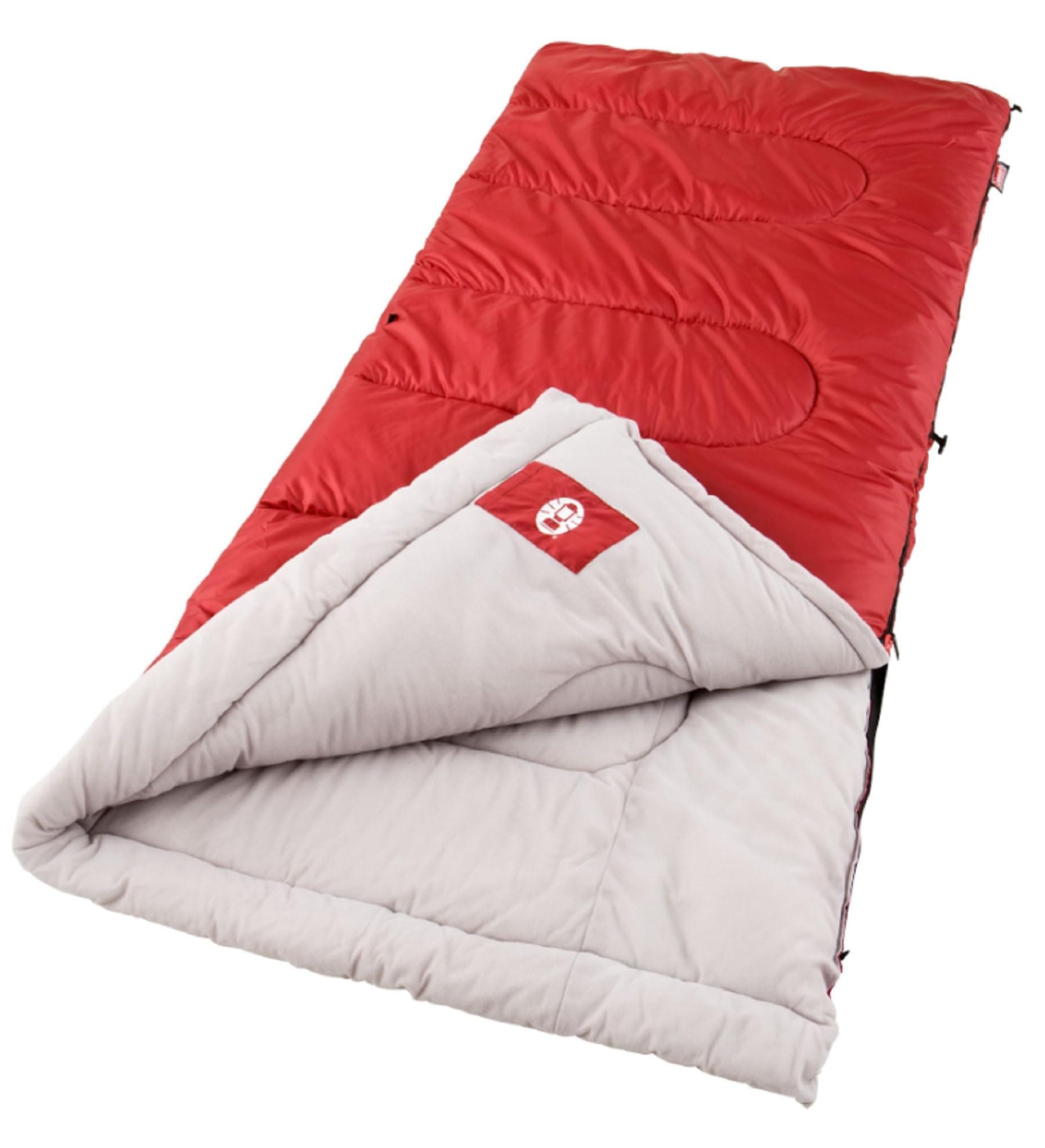 Coleman Palmetto Cool Weather Rectangular Sleeping Bag, Ideal For Temp + 4.5°C (Weight 2 Kgs, Red)