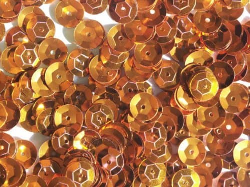 Tanday Orange 200 pcs 8mm Cup Loose Sequins