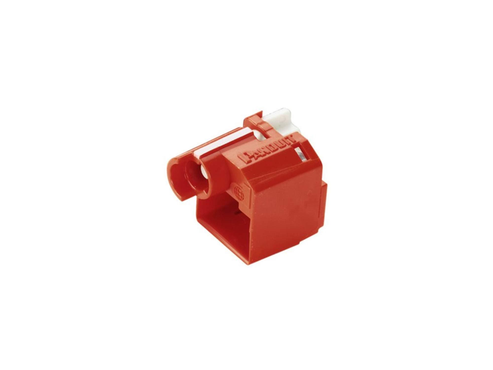 Panduit PSL-DCPLX Rj45 Plug Lock-in Device, 10 Devices (Red) and 1 Installation/Removal Tool (Black), Polycarbonate