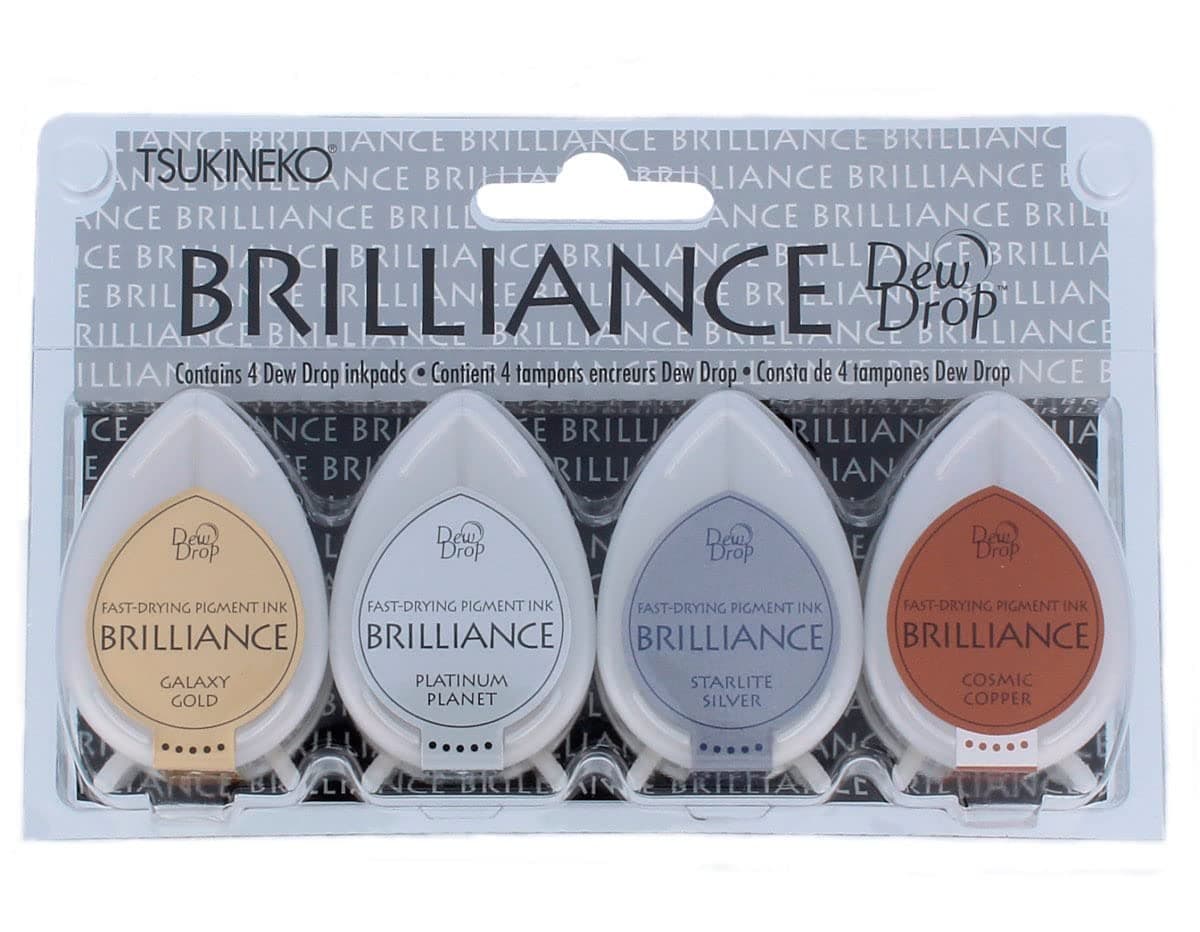4-Pack Brilliance Dew Drop Inkpads, Planetarium