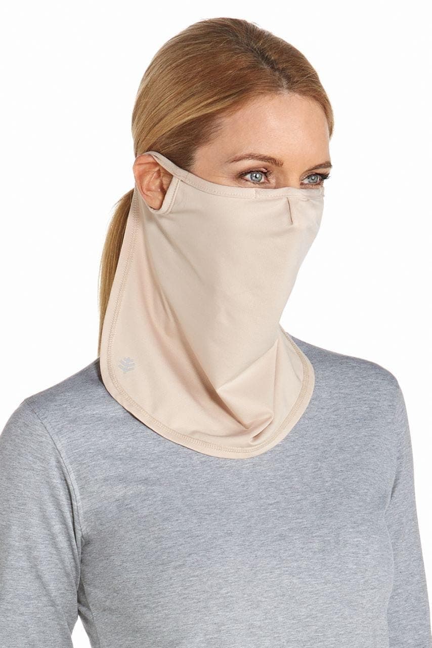 UV Face Shield - UPF 50+ Sun Protection - Crestone in Beige
