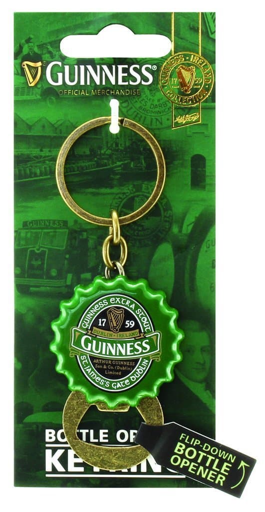 Green Collection Flip Down Bottle Opener Keyring