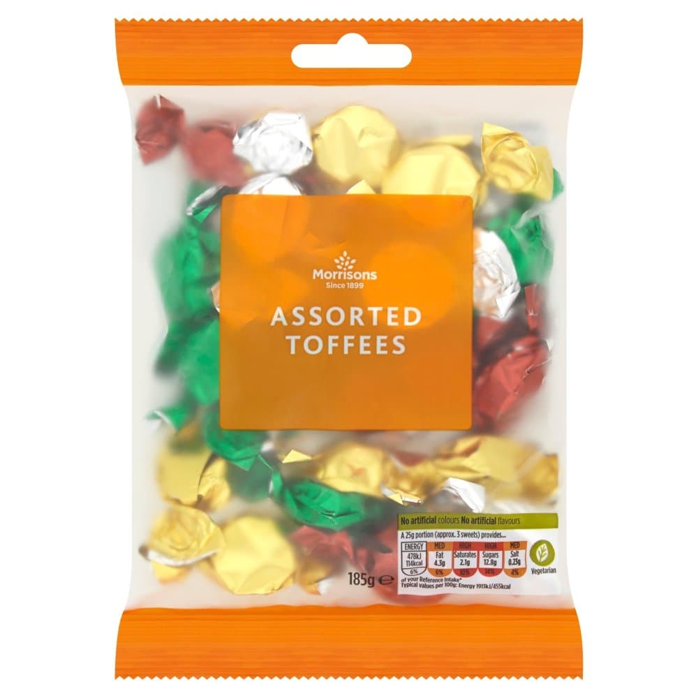 Morrisons Assorted Toffees, 185 g