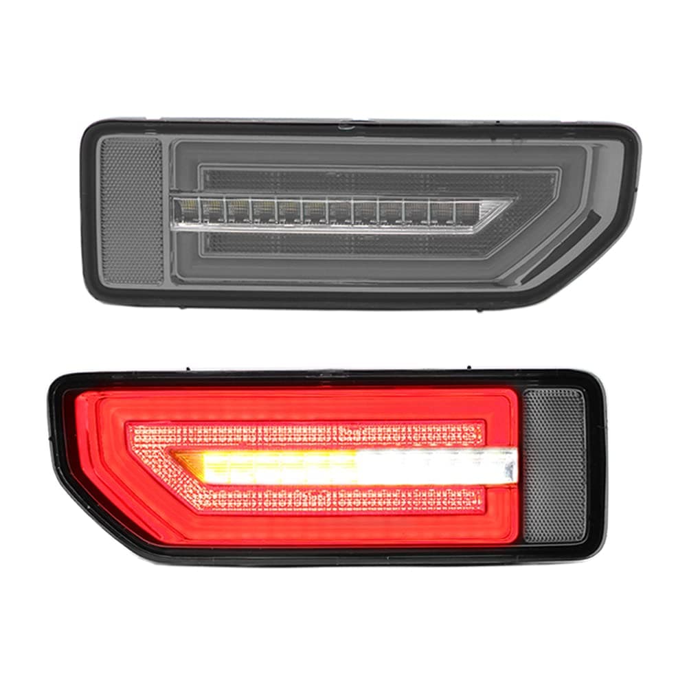 LED Tail Light Assembly Compatible Suzuki Jimny 2019 2020 2021 2022 2023 2024 2025 Rear Brake Lamp Taillight with Dynamic Sequential Turn Signal Plug and Play (Smoke Lens)
