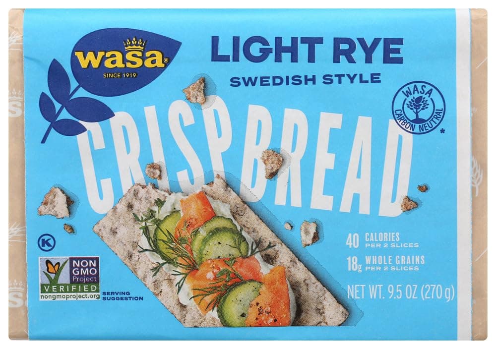 CRISPBREAD, CRISPBREAD,LIGHT RYE 9.5 OZ