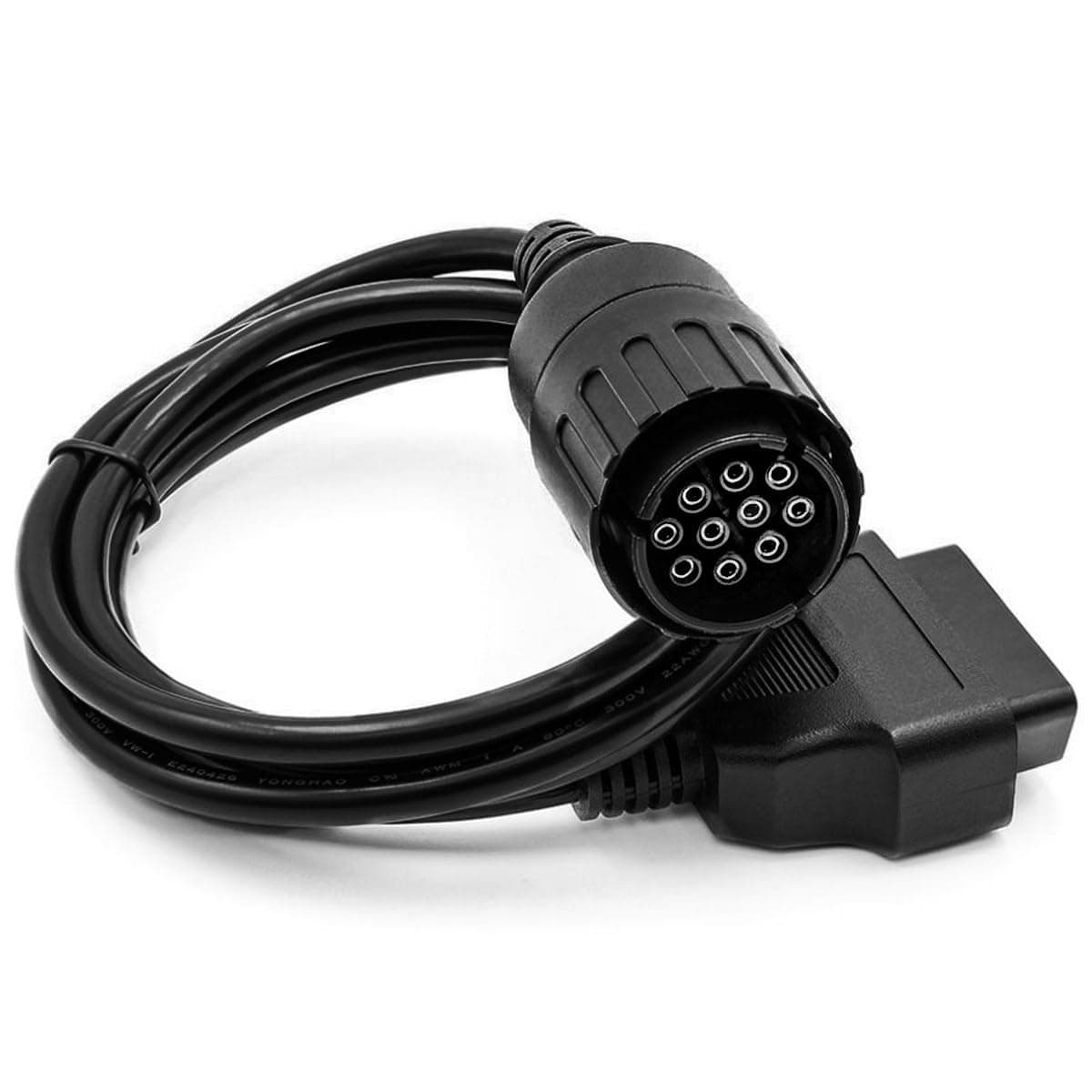 OBD2 Diagnostic Cable 10 Pin Replacement for BMW ICOM D Module OBD 10 Pin Cable Compatible with BMW ICOM or BMW ICOM A2 A3 Motorcycle Diagnostic Tools