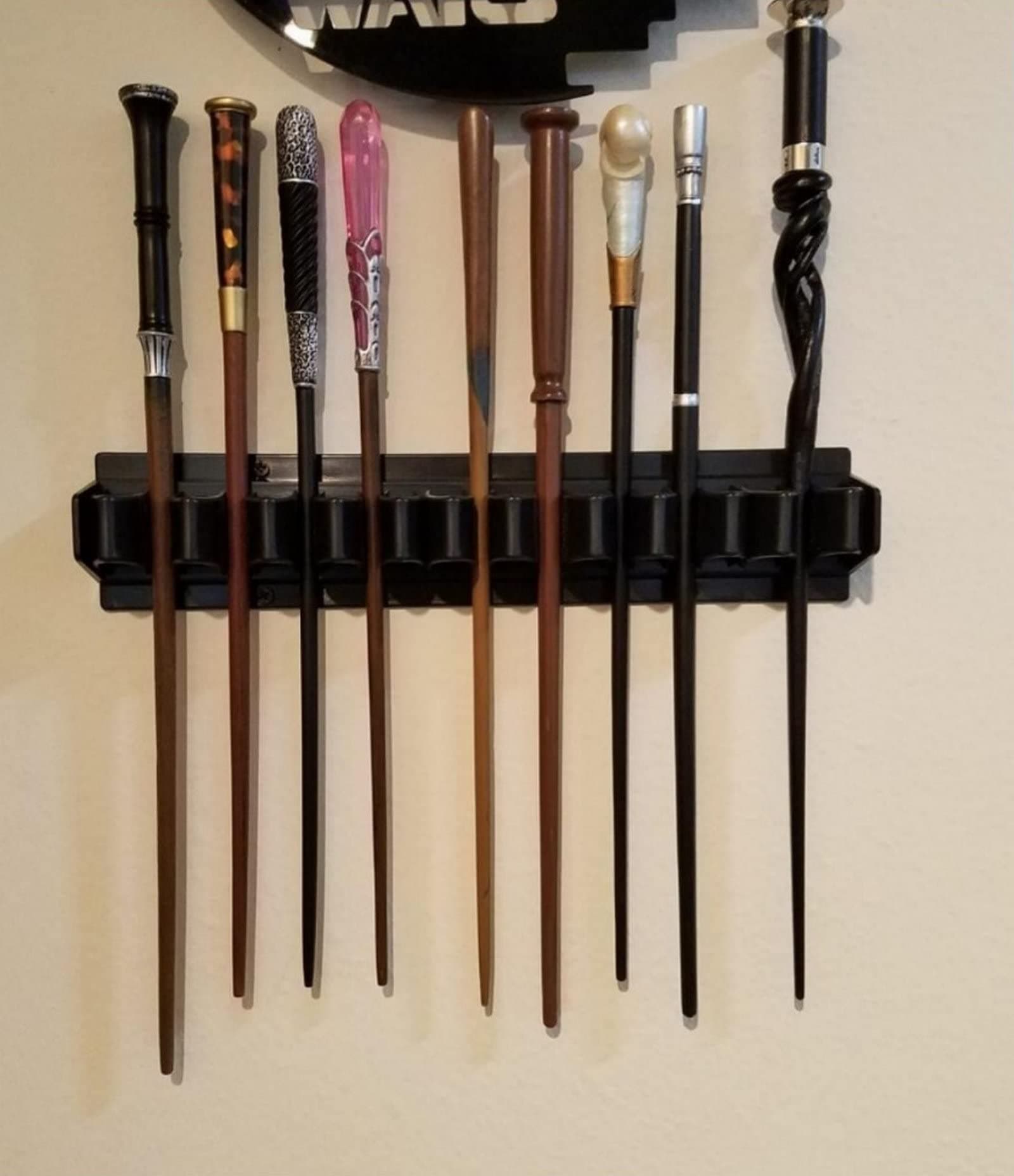 Holder Display Stand/Plastic Bracket Rack for 10 - Wand Collection , Wand Stand Display, Wand Holder Decoration （No Wand）