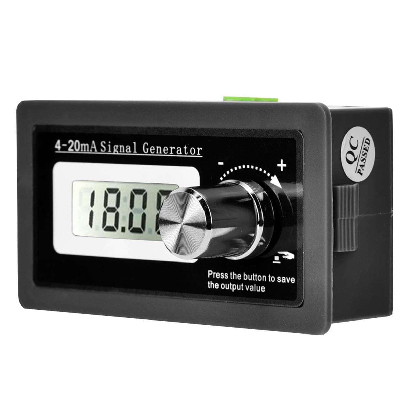 Jadeshay 4-20mA Two-Wire Current Loop Signal Generator with LCD Display, 3-21mA Extended Range 0.5% Accuracy Tester for Transducer Calibration, PLC & Industrial Control, Rotary Encoder, Memory Storage