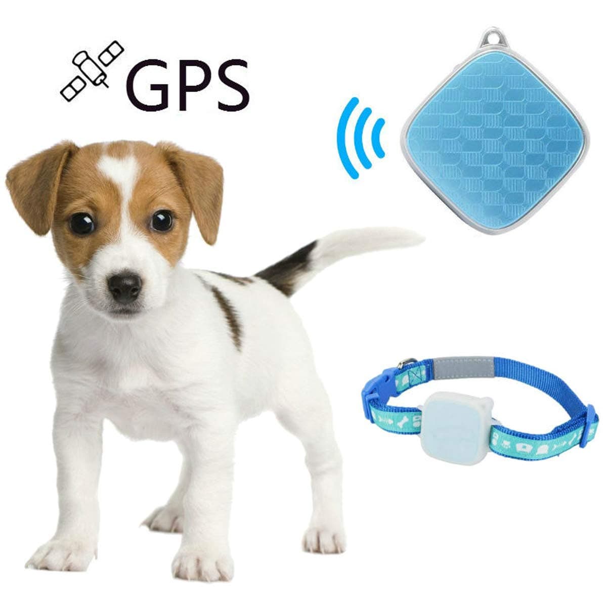 YMCCOOL IP65 Waterproof Tracker Pet Dog Mini Tracker Dog Real-time GSM/GPRS/GPS Tracker Finder Device Long Standby Time Tracking Locator with SOS Alarm NOT FIT CAT (SIM CARD NOT INCLUDED)