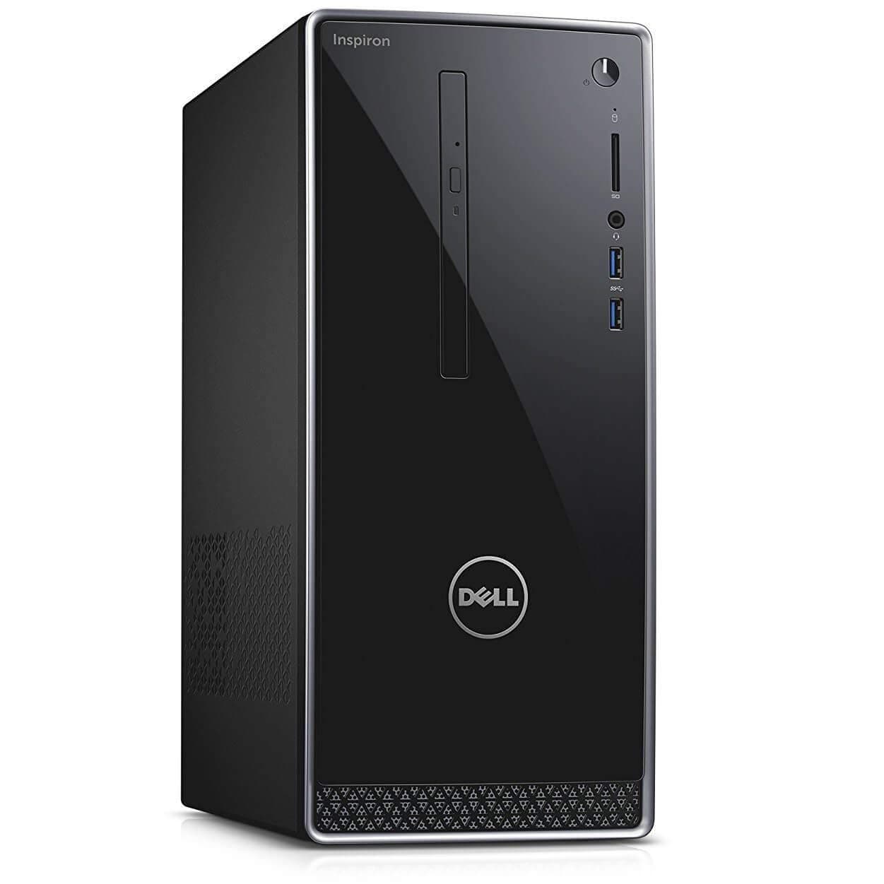 Dell Inspiron Tower Computer PC with Intel Quad Core i7-7700, 16GB RAM, 128GB SSD + 1TB HDD, NVIDIA GeForce GTX 1050, HDMI, WIFI, DVD-RW, Windows 10 Pro