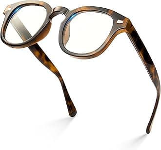 VISOONERetro Round Blue Light Blocking Glasses with Anti Computer Glare for Gaming Women and Men BLAZE