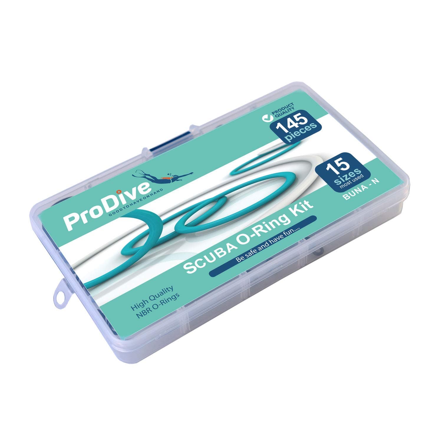 Scuba Diving O-Ring Kit for Regulators, Tank Valves, BCDs and Hoses, Dive Gear Maintenance Repairs 145 Pieces Complete Set O-rings