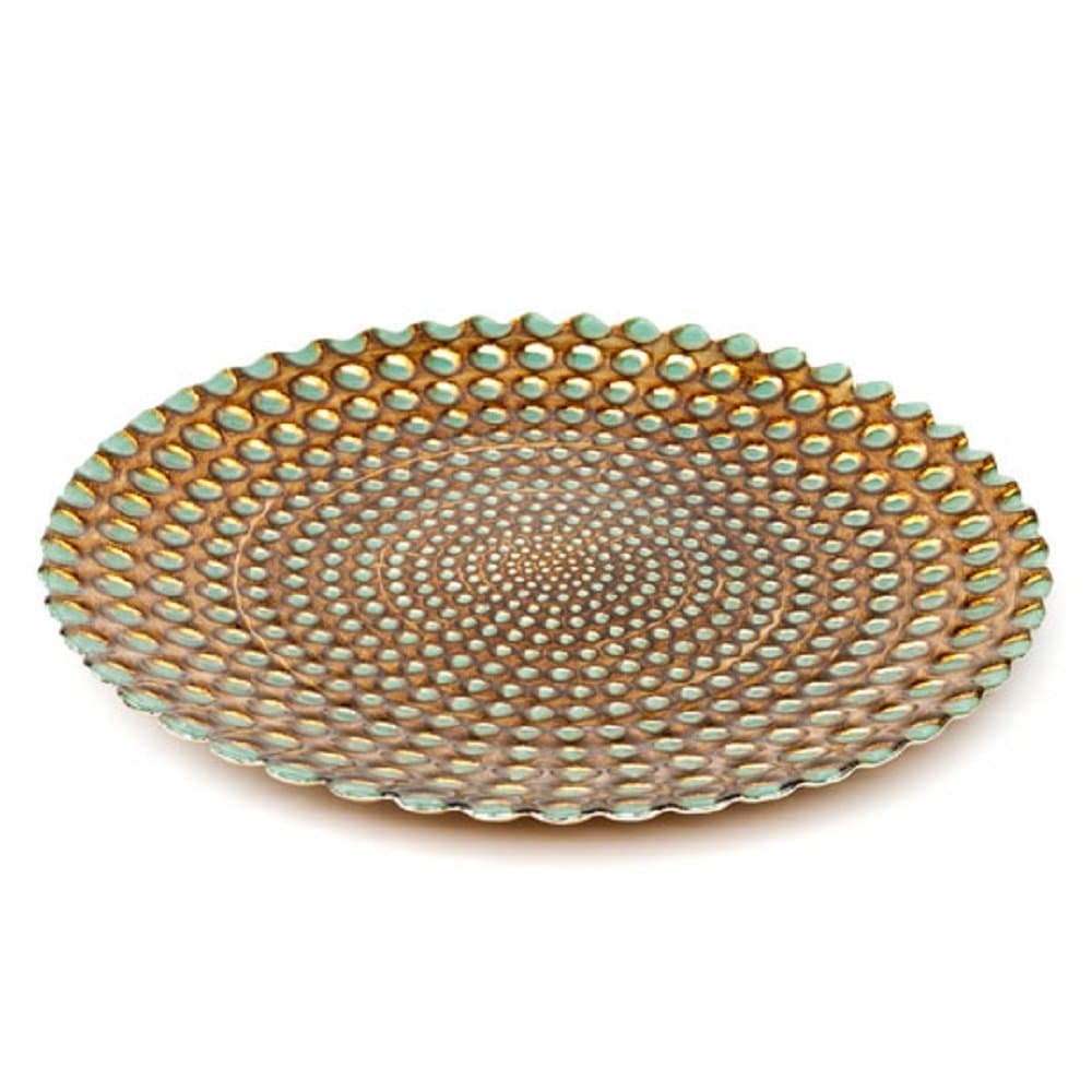 Shiraleah Pearl Platter, Antique Copper