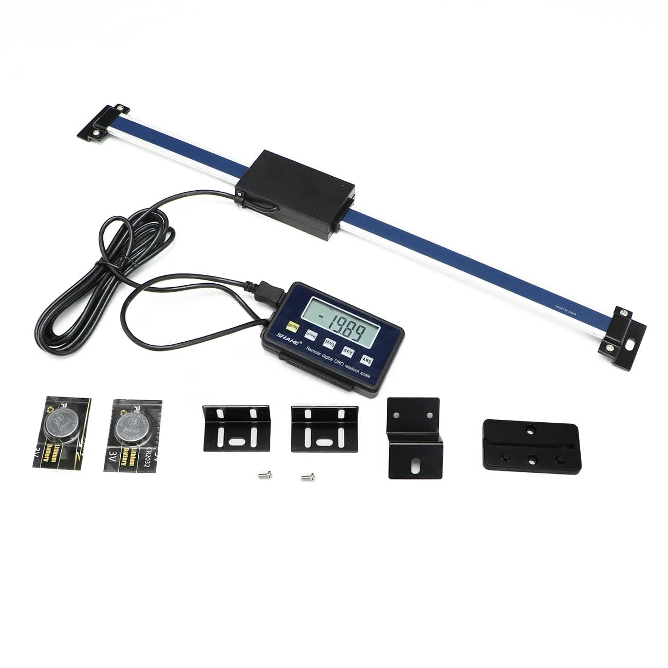 Digital Readout Linear, 0-300mm/12" Magnetic Linear Scale, Large LCD Readout Scale for Milling Machines