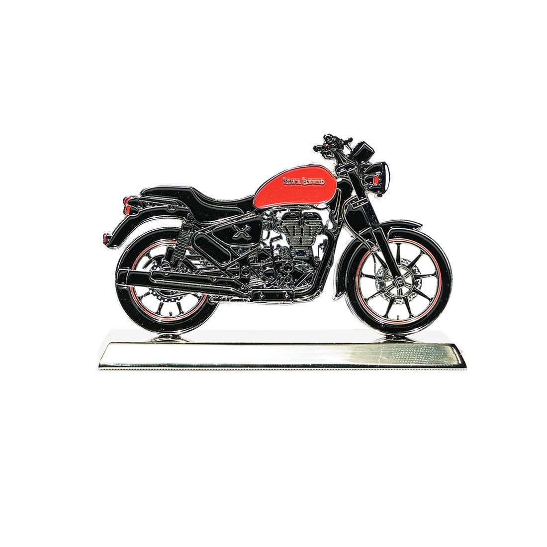Royal Enfield Paper Thunderbird X 2D Scale Model Red