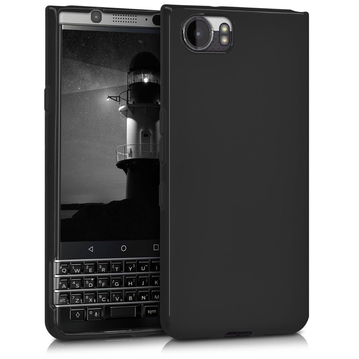 Case Compatible with Blackberry KEYone (Key1) Case - Soft Slim Protective TPU Silicone Cover - Black Matte