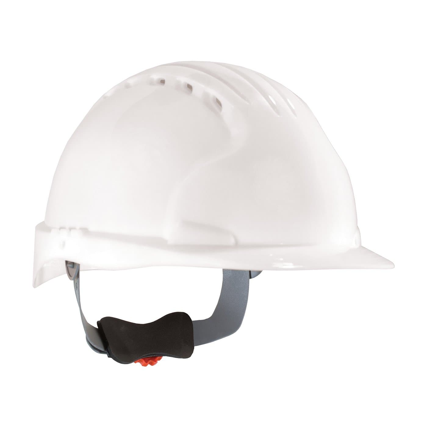 Evolution Deluxe 6151 280-EV6151V-20 Vented, Standard Brim Hard Hat with HDPE Shell, 6-Point Polyester Suspension and Wheel Ratchet Adjustment