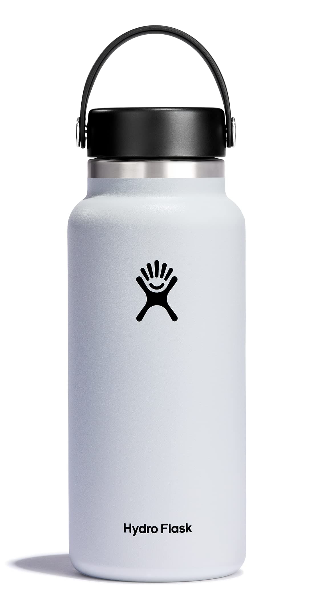 Wide Mouth Bottle with Flex Cap- White
