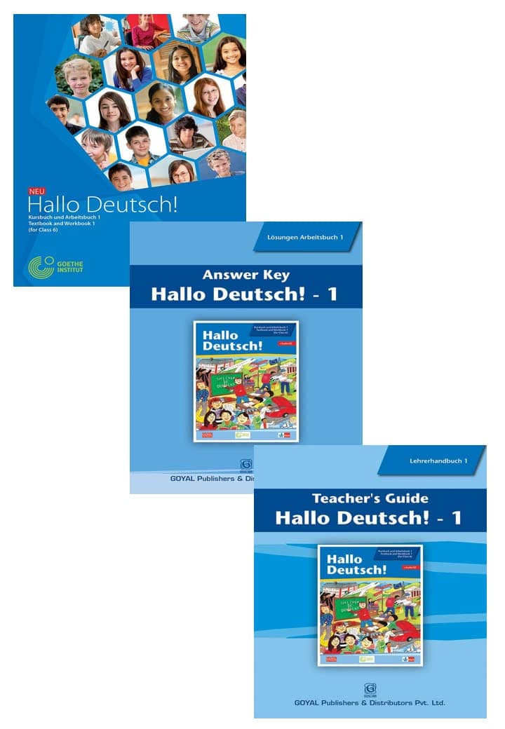 Hallo Deutsch 1 Textbook + Workbook+Answer Key+Teacher Guide