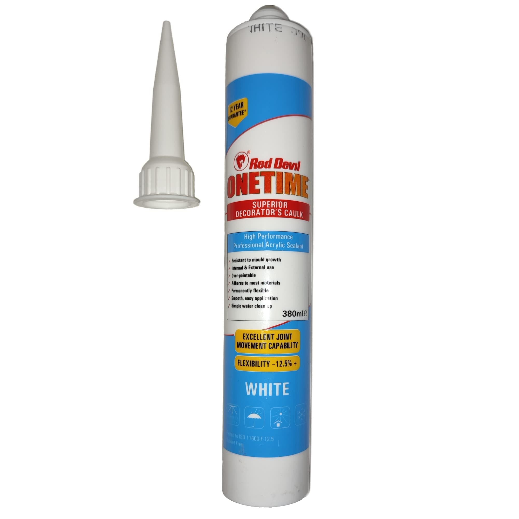 Red Devil Onetime Decorators Sealant Tube 380ml