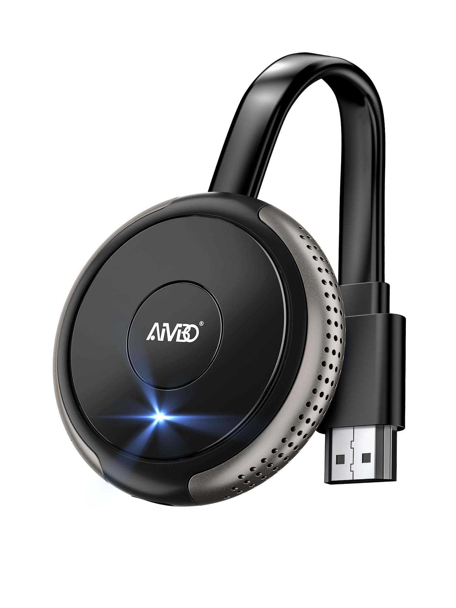 4K Wireless Display Adapter - Real Plug & Play, 2.4G & 5G HDMI Wireless Dongle for iOS Android Windows MacOS Phone Tablet Laptop to HDTV Monitor Projector, Support Airplay DLNA Miracast Grey