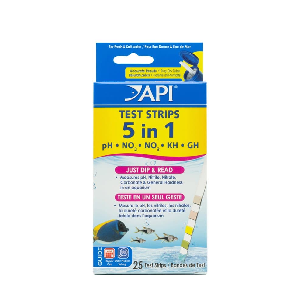 API 5 in 1 Aquarium Test Strips by Mars Fishcare