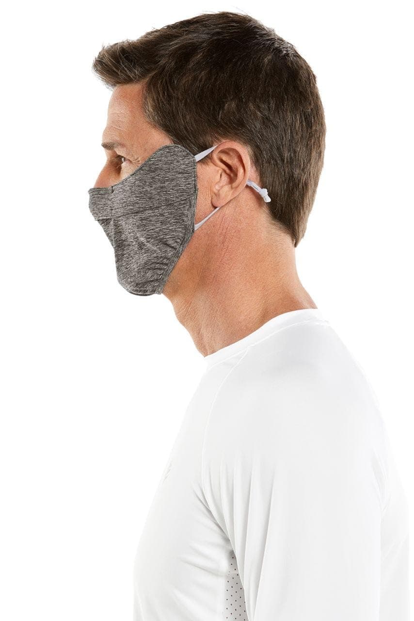 UV Face Mask with Adjustable Features - UPF 50+ Sun Protection - Zenith in Charcoal Heather