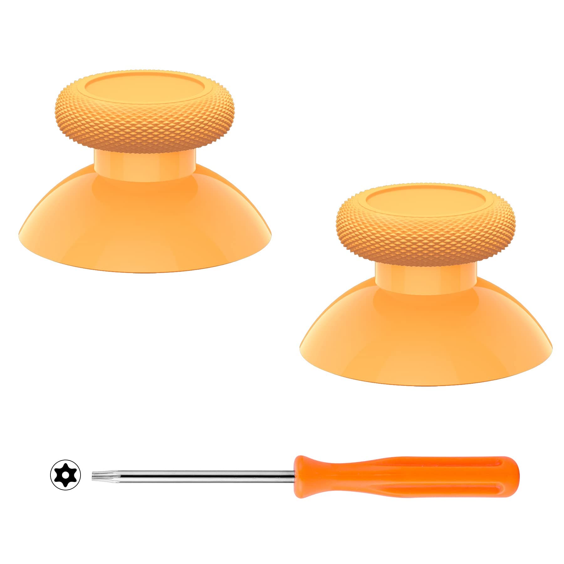 eXtremeRate Replacement Thumbsticks for Xbox Series X & S Controller, Joysticks Repair Kit for Xbox Wireless Controller, Custom Analog Stick Buttons for Xbox One S/X/Elite Controller - Caution Yellow
