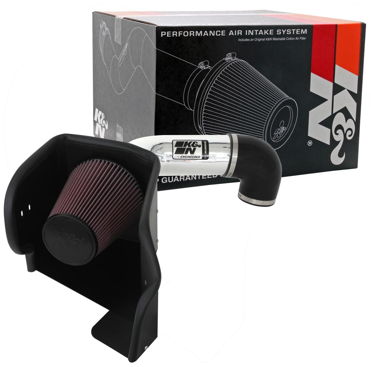 K&N Cold Air Intake System: High-Flow Air Filter, Increase Performance & Towing: Compatible with 2009-2023 RAM/DODGE 1500 Classic, 1500, 2500, 3500, 77-1561KP