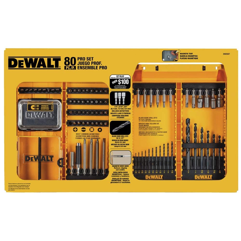 DW2587 80-Piece Professional Drilling/Driving Set