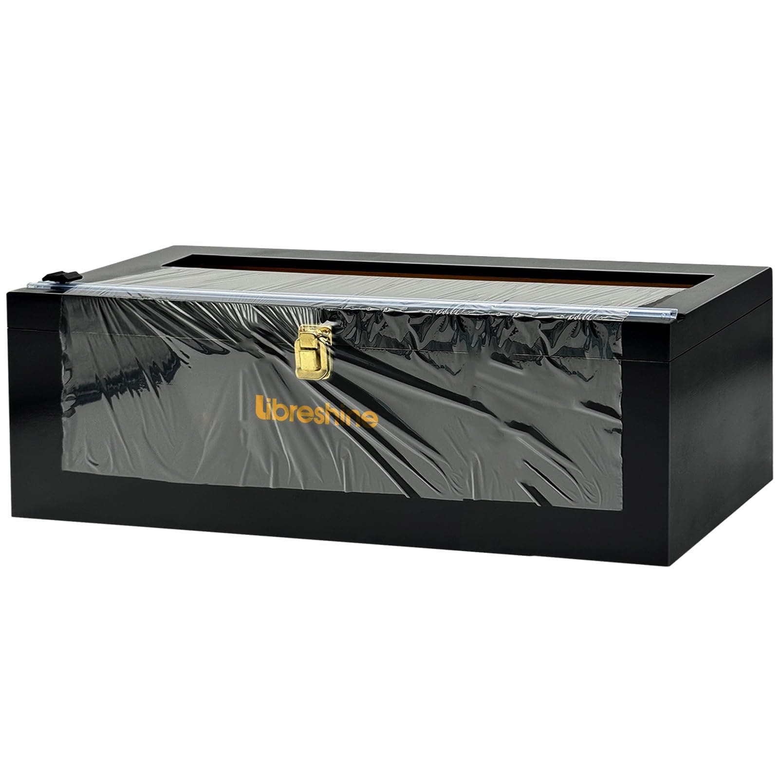 Libreshine 18 Inch Extra Large Foil and Plastic Wrap Organizer with Cutter, Holds 3000ft Film Rolls or 500ft-1000ft Foil Rolls, Restaurant Kitchen Foodservice Butcher Paper Cutter (Black)