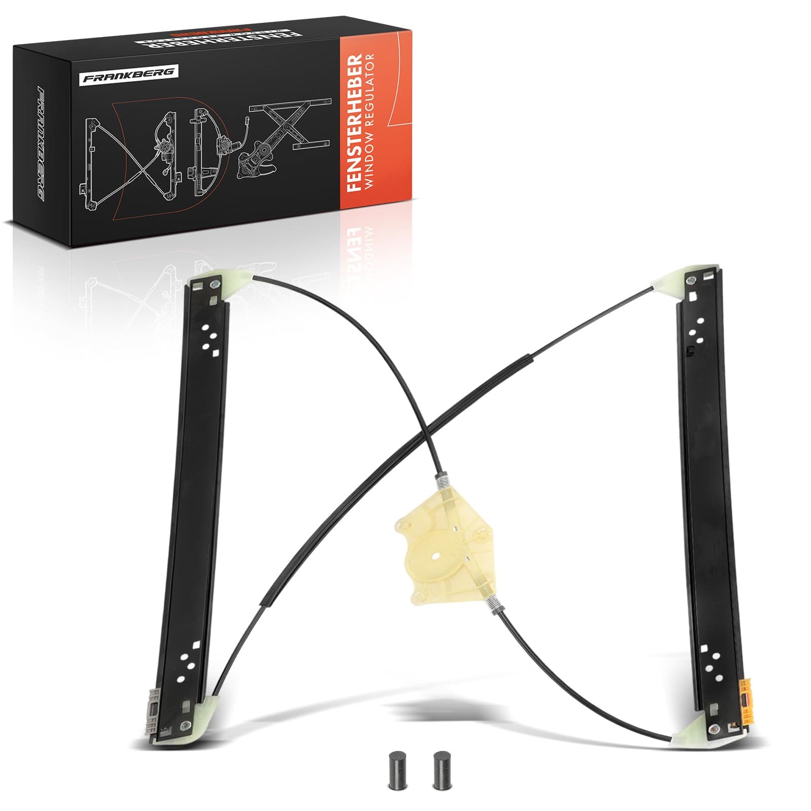 Frankberg Window Regulator Front Left Compatible with C-a-y-e-n-n-e 955 T-o-u-a-r-e-g 7LA, 7L6, 7L7 SUV 2002-2010 7L0837461