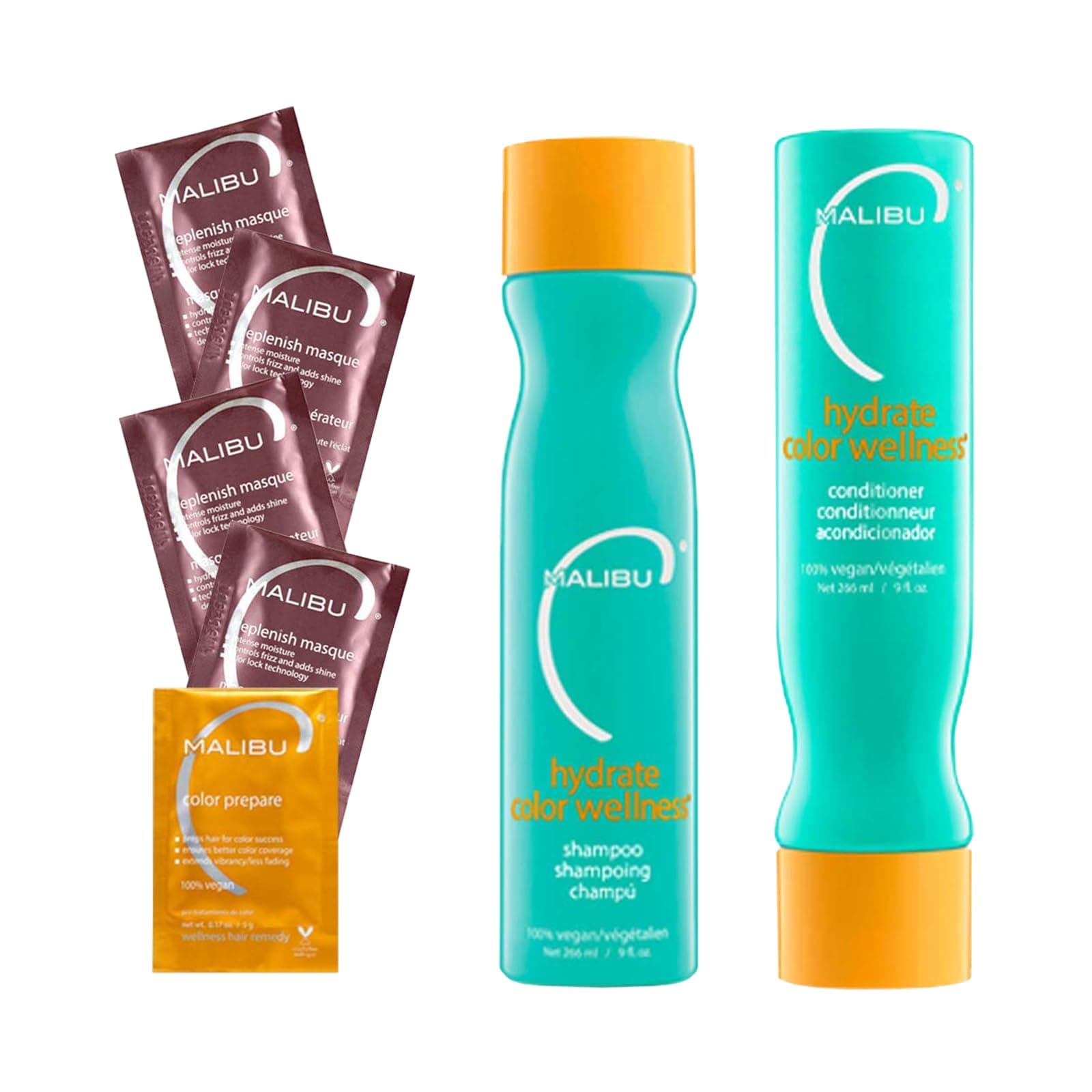 Hydrate Color Wellness Collection - Moisturizing Color Safe Shampoo & Hydrating Hair Remedy - Formulated to Preserve + Protect Hair Color