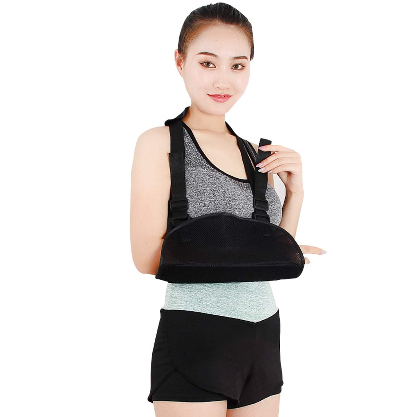 Arm Support Brace Arm Sling Shoulder Immobilizer Adjustable Arm Support Brace Wrist Sprain Forearm Fracture For Broken Arm Wrist Elbow Shoulder Reduce Pain And Ligament Fixation Comfortable