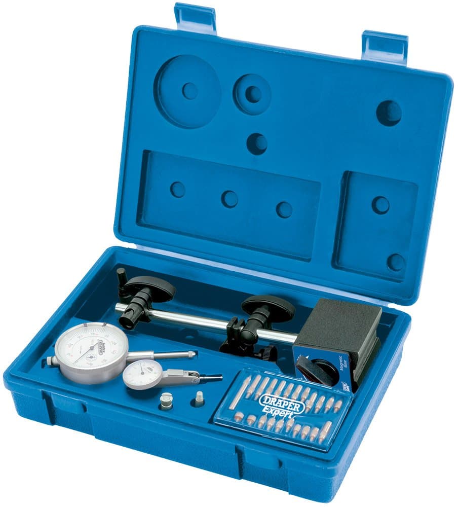 Draper 46609 Expert Metric Dial Test Indicator Kit, Blue