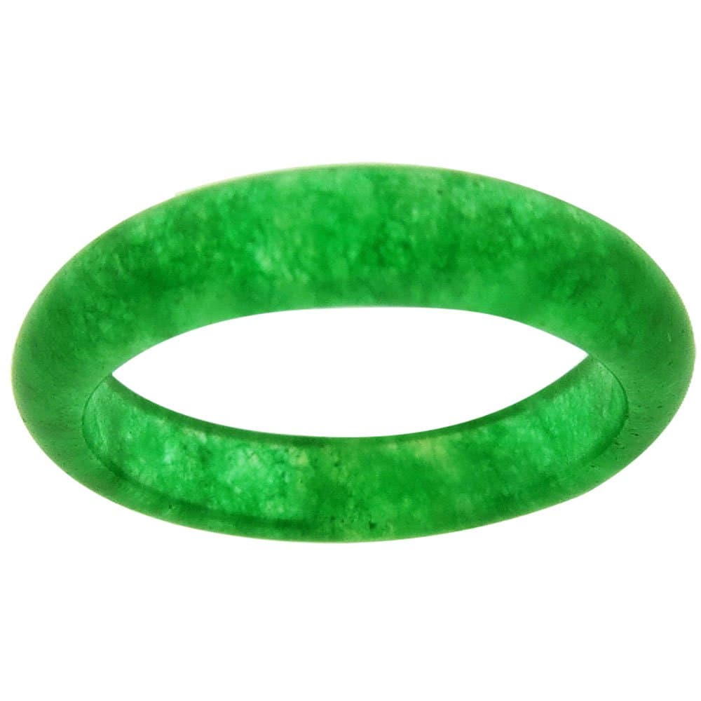 Genuine Chinese Green 4mm Jade Ring