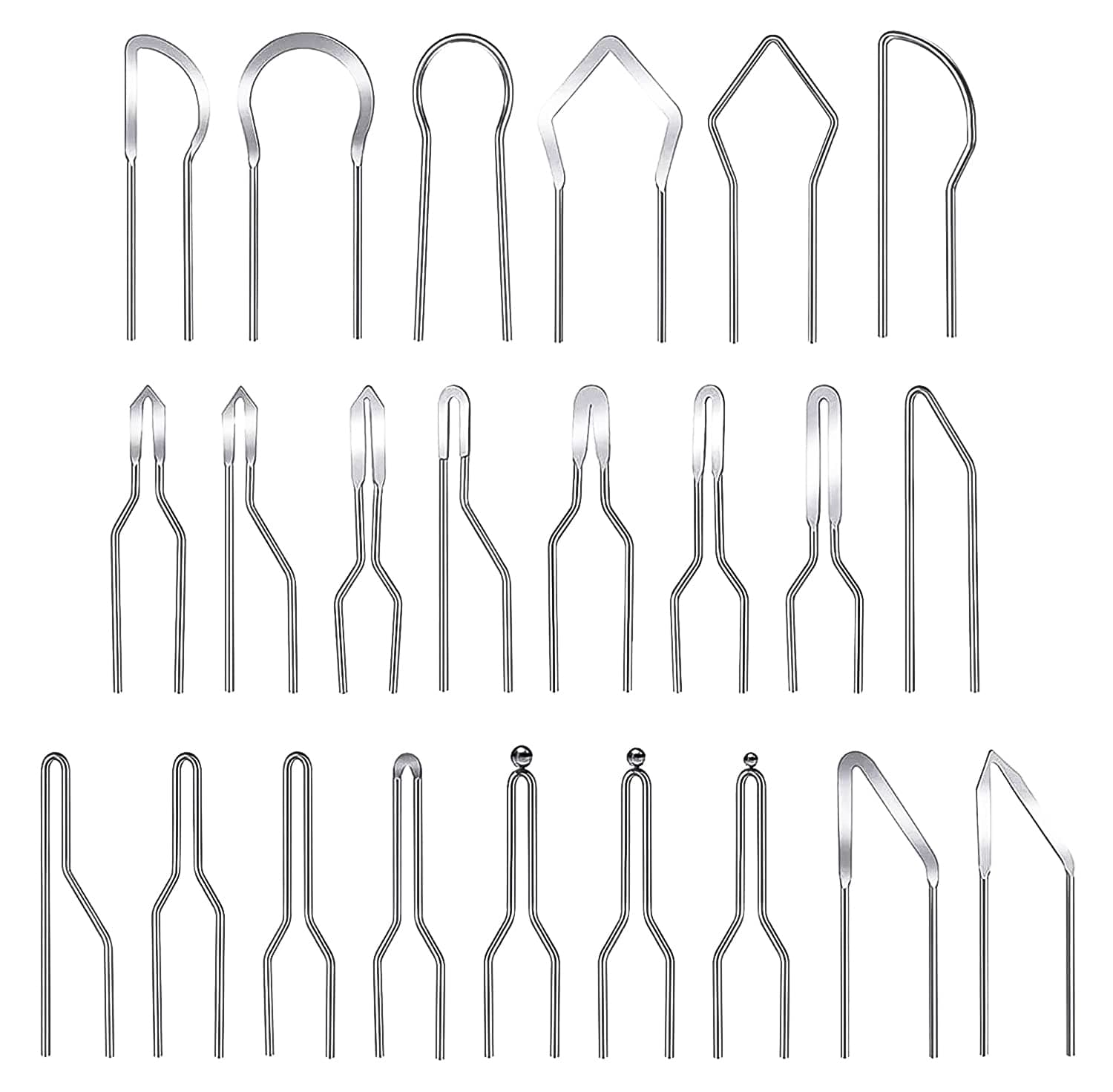 SAVITA 23pcs Wood Burning Nibs, Pyrography Wire Tips Replacement for Pyrography Machine, Tips for Gourds, Paper, Leather