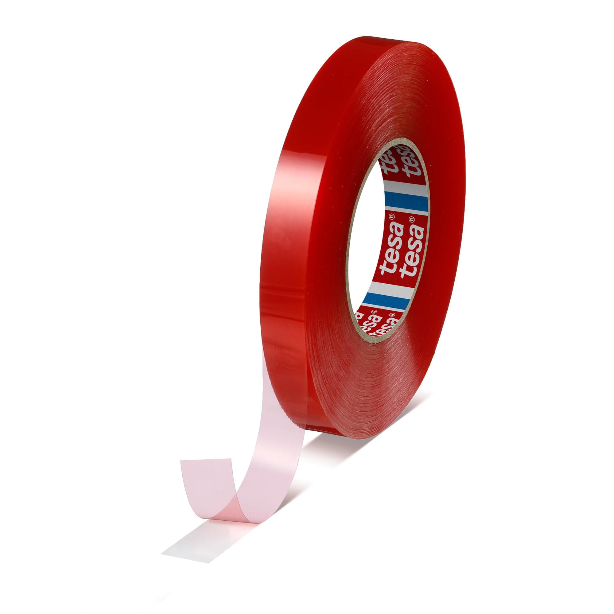 4965 Double-sided Scrapbook Tape, 36 yard Length, 1 Width, 8 mil Thick, Clear Red (Pack of 1)