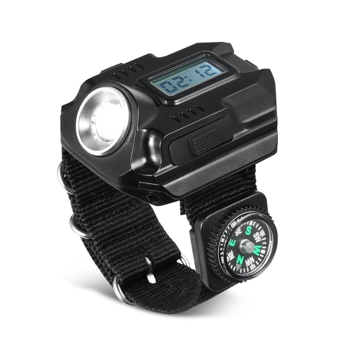 - Portable Rechargeable Wrist Light - Waterproof LED Tactical Flashlight
