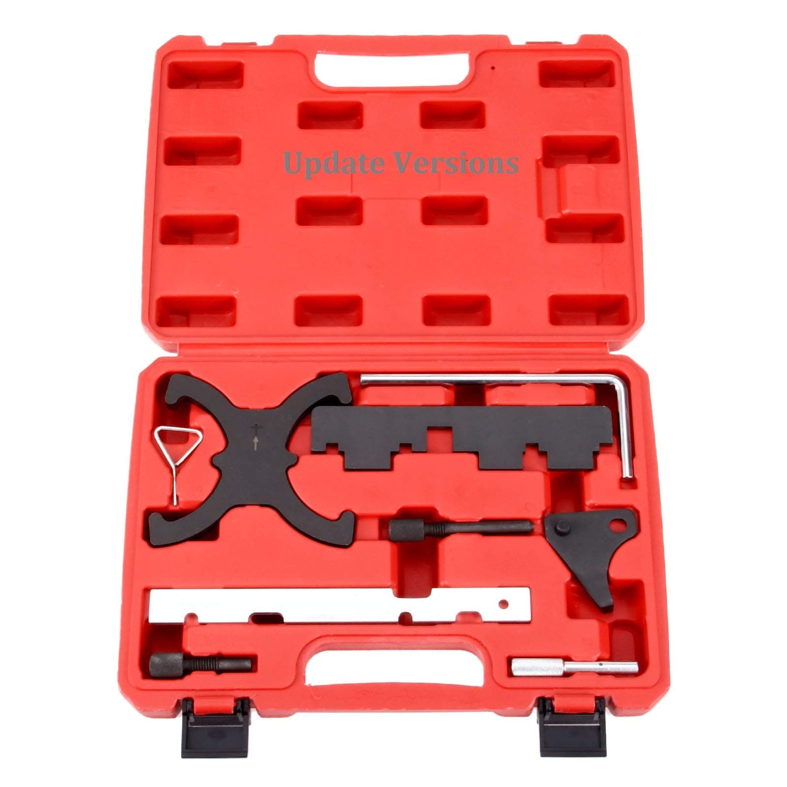 Timing Engine Camshaft Locking Tool, Camshaft Belt Timing Locking Tool Kit Compatible with Ford Focus Escape Transit Volvo S60 S80 V60 V70 Mazda for 1.5L 1.6L VCT Engines, with Carrying Case