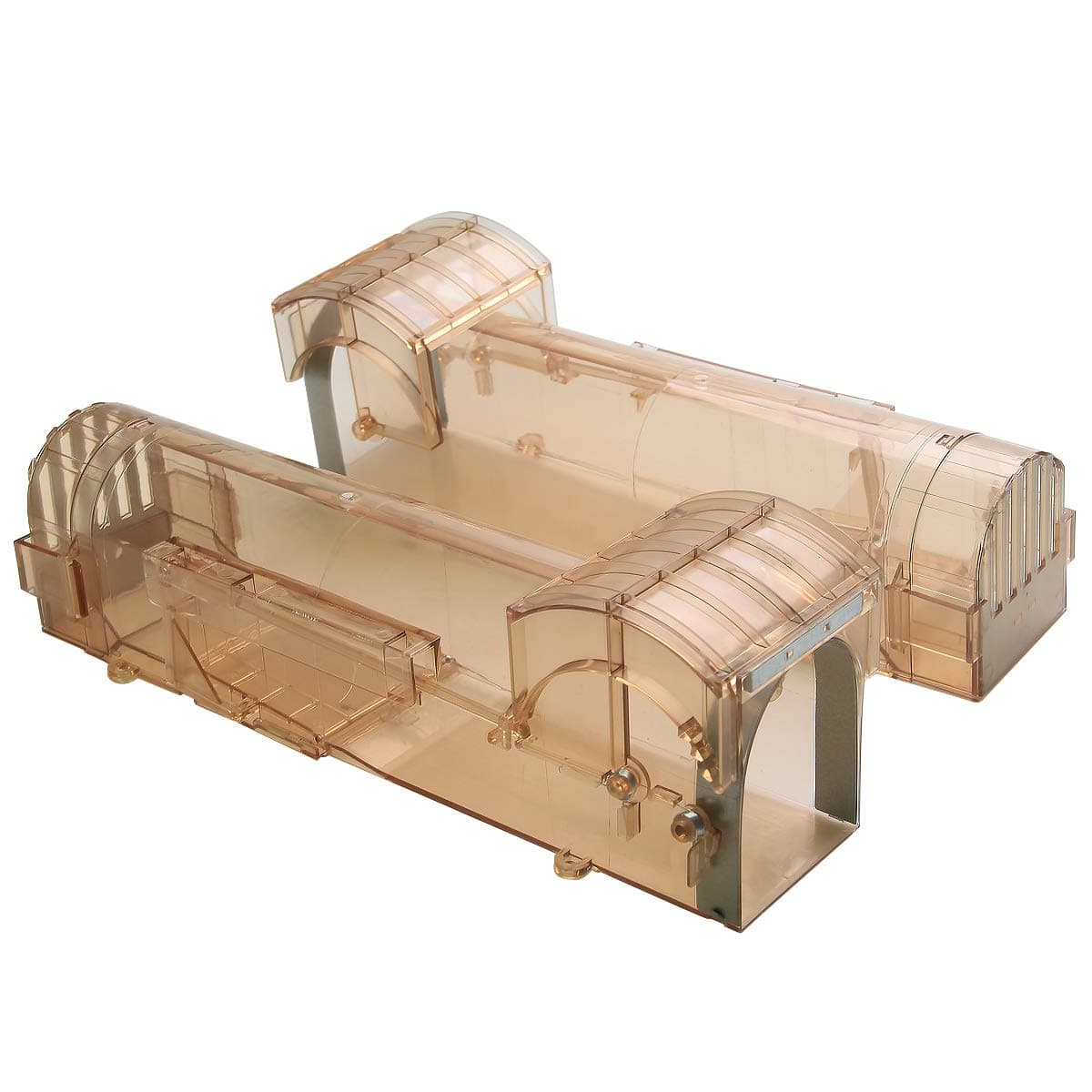 Cadrim Mouse Trap, 2 Pack Big Humane Mouse Catcher Kid and Pet Safe Rodent Trap for Mice (Brown)