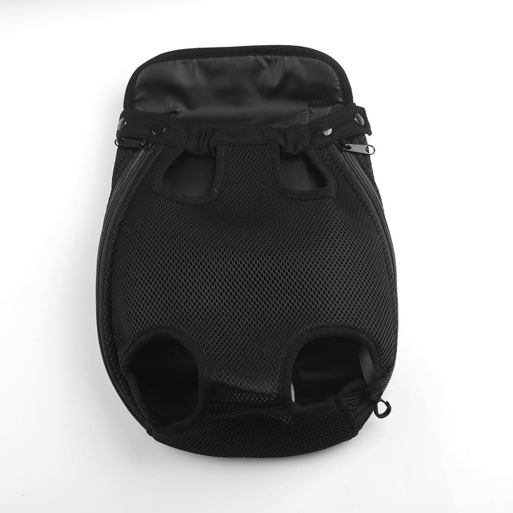 Black Strip Pattern Pet Legs Out Front Carrier/Bag (Medium)