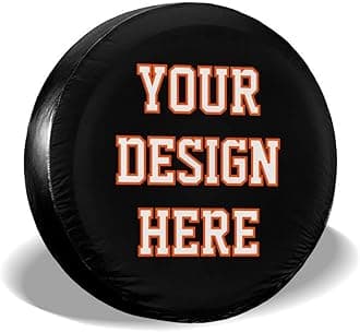Custom Spare Tire Cover Personalized Tire Cover Add Your Own Design, Photo, Text Universal fits for Trailer Camper RV 16 Inch for Tire 30-31 in