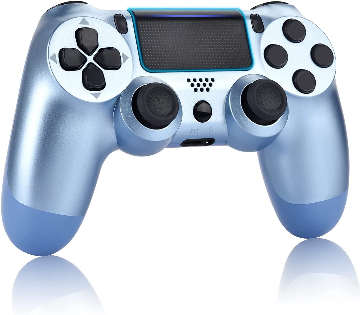ACGEARY Game Controller for PS 4 ( Titanium Blue ) , Dual Vibration Compatible with Windows PC & Android OS , Wireless Bluetooth Controller