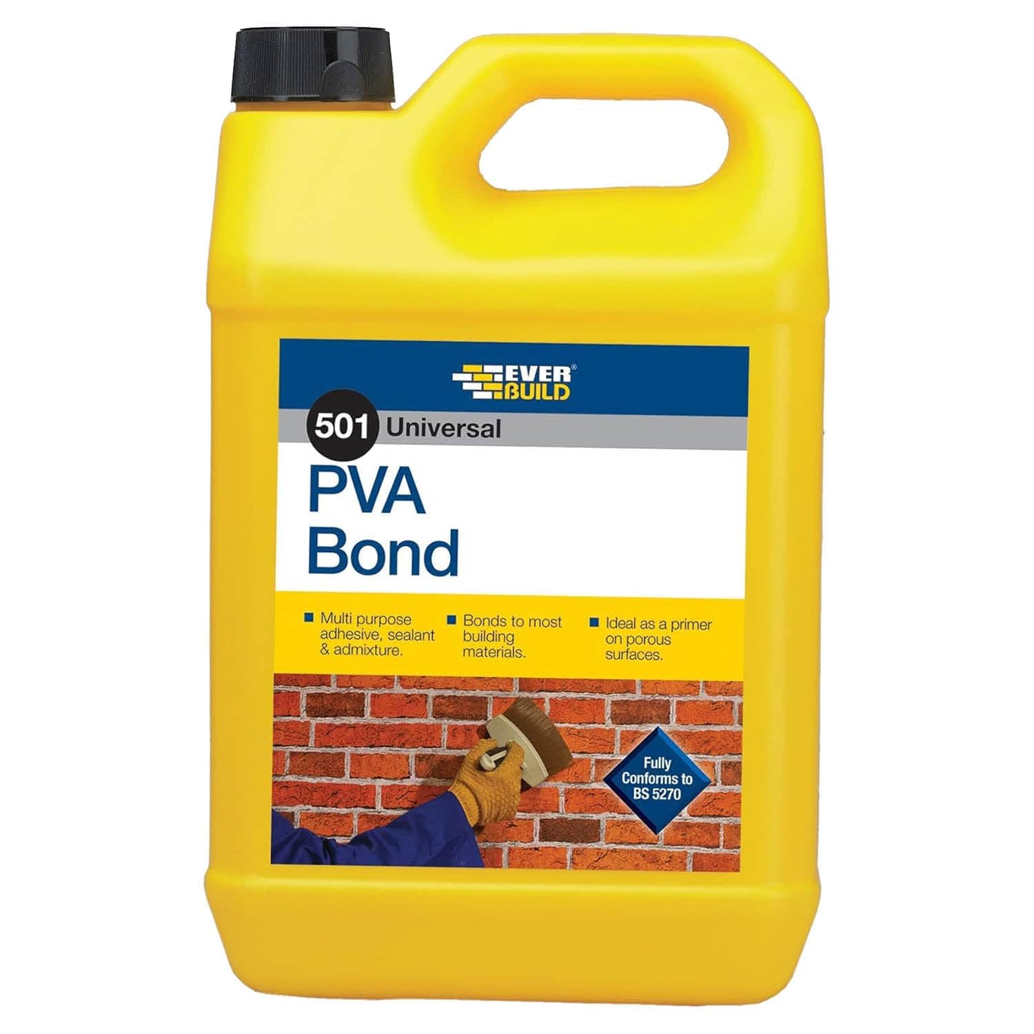Everbuild 501 Universal PVA Bond – General Purpose Bonding Agent – 2.5 Litre