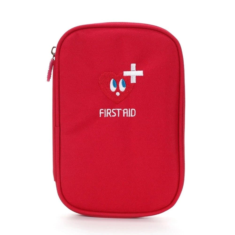 Lanticy First Aid Kit Portable Empty First Aid Pouch Mini Medicine Bag Oxford Cloth Medcial Survial Kit Pocket Handy Travel Pills Drugs Package Container Organizer for Home or Outdoor