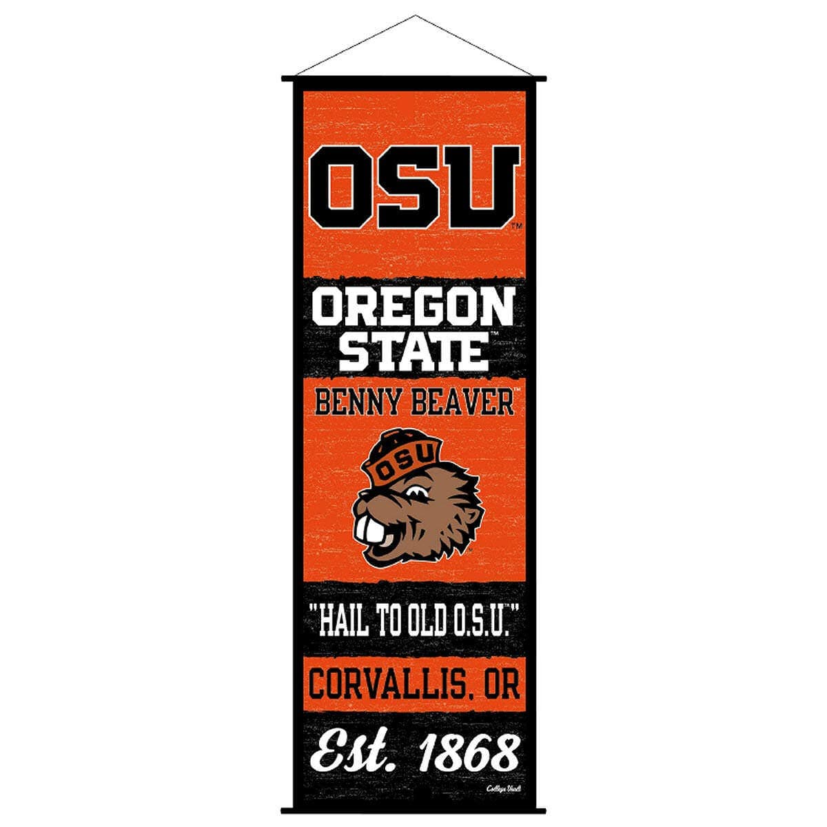 Oregon State Beavers Banner and Scroll Sign